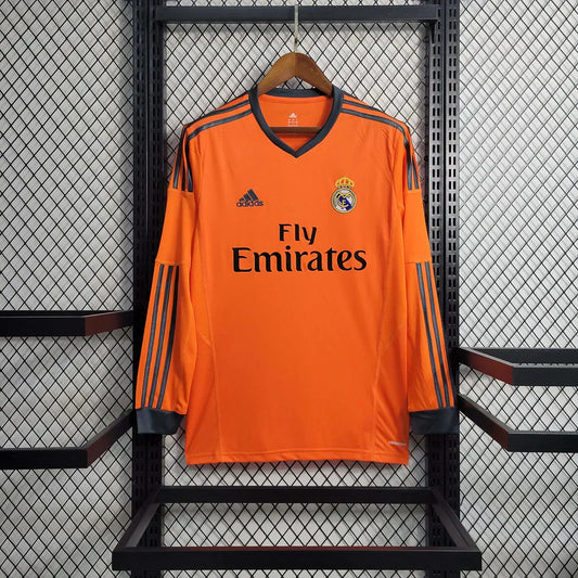 2013-2014 Retro Real Madrid Alternativa Visitante Manga Larga