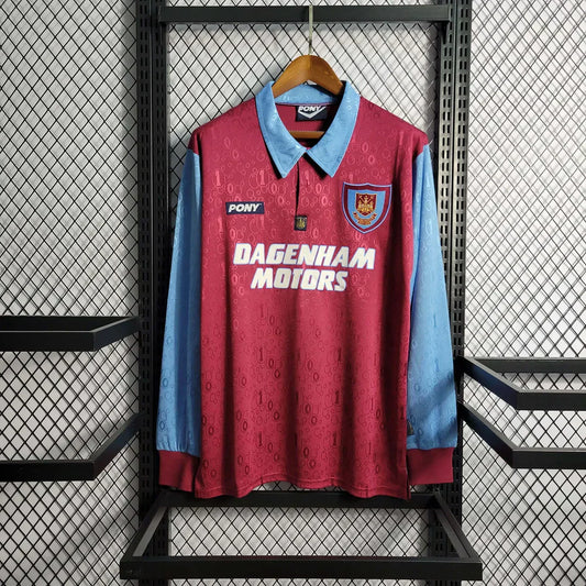 1995-1997 Retro West Ham United Local Manga Larga