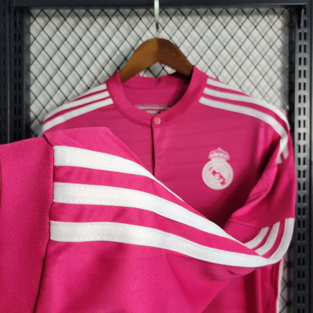 2014-2015 Retro Real Madrid Visitante Manga Larga