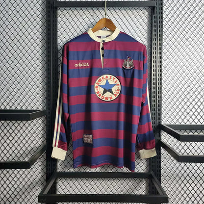 1995-1996 Retro Newcastle United Visitante Manga Larga