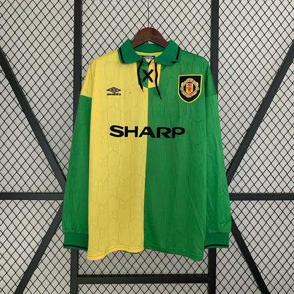 1992/1994 Retro Manchester United Alternativa Visitante Manga Larga