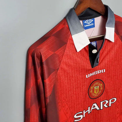 1996/1998 Retro Manchester United Local Manga Larga
