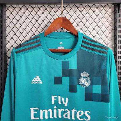 Real Madrid Retro 2017-2018 Alternativa Kit Manga Larga