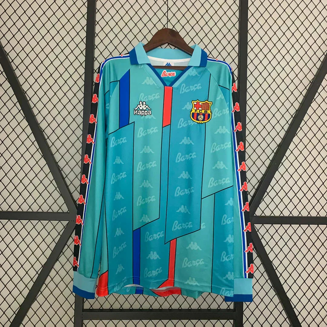 1995-1997 Retro Barcelona Visitante Manga Larga