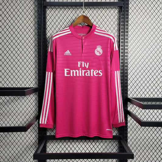 2014-2015 Retro Real Madrid Visitante Manga Larga